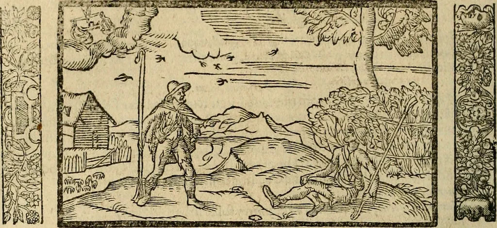 An illustration from The faerie qveen : The shepheards calendar : together with the other works of England's arch-poët, 1611, leaf 435