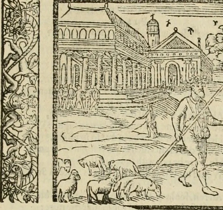 An illustration from The faerie qveen : The shepheards calendar : together with the other works of England's arch-poët, 1611, leaf 440