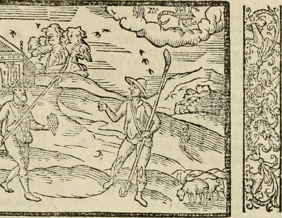 An illustration from The faerie qveen : The shepheards calendar : together with the other works of England's arch-poët, 1611, leaf 440
