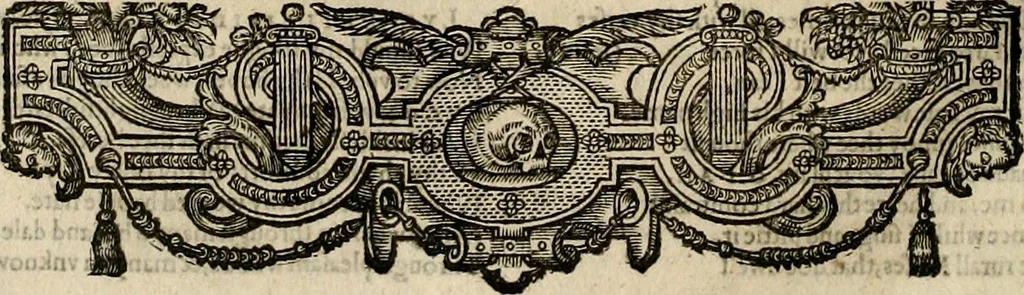 An illustration from The faerie qveen : The shepheards calendar : together with the other works of England's arch-poët, 1611, leaf 477