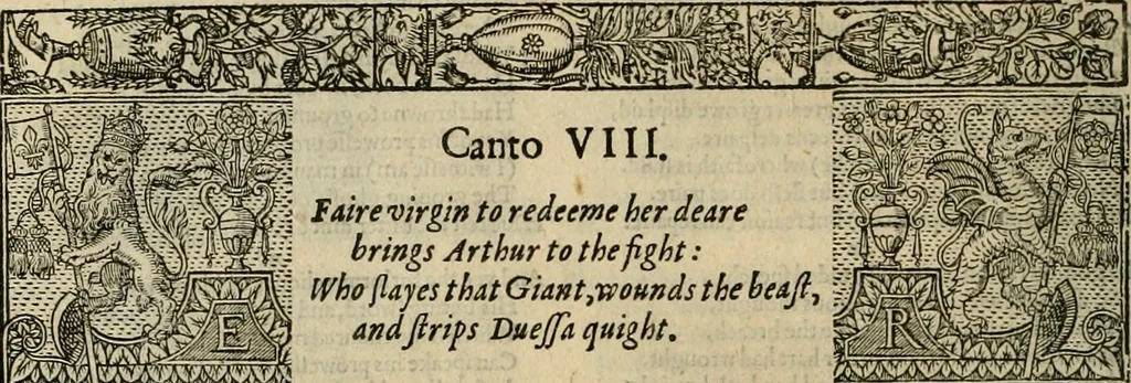 An illustration from The faerie qveen : The shepheards calendar : together with the other works of England's arch-poët, 1611, leaf 51