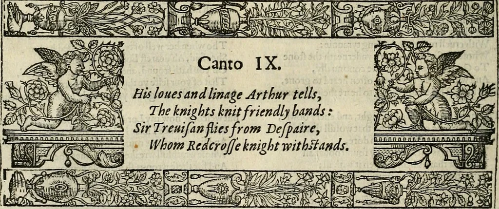An illustration from The faerie qveen : The shepheards calendar : together with the other works of England's arch-poët, 1611, leaf 55