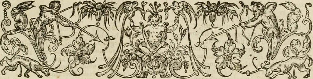 An illustration from The faerie qveen : The shepheards calendar : together with the other works of England's arch-poët, 1611, leaf 586