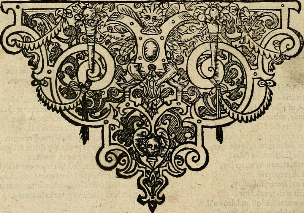 An illustration from The faerie qveen : The shepheards calendar : together with the other works of England's arch-poët, 1611, leaf 591