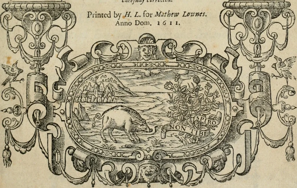 An illustration from The faerie qveen : The shepheards calendar : together with the other works of England's arch-poët, 1611, leaf 6