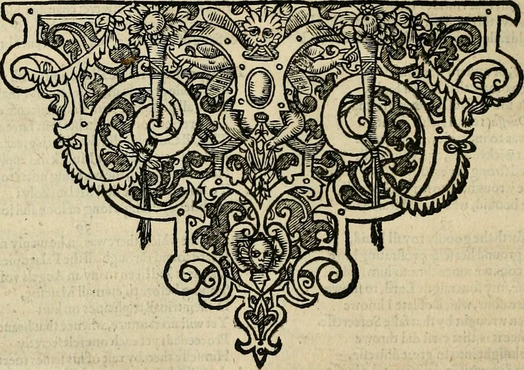 An illustration from The faerie qveen : The shepheards calendar : together with the other works of England's arch-poët, 1611, leaf 75