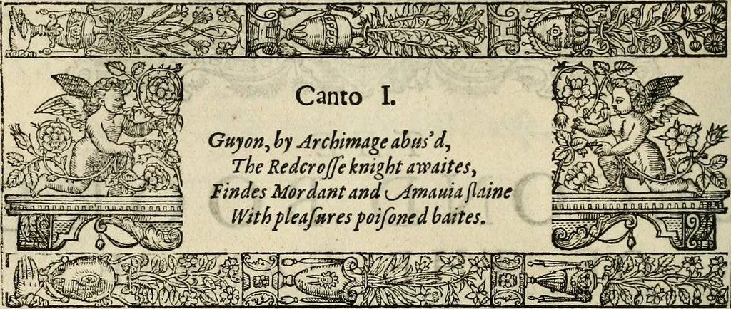An illustration from The faerie qveen : The shepheards calendar : together with the other works of England's arch-poët, 1611, leaf 77