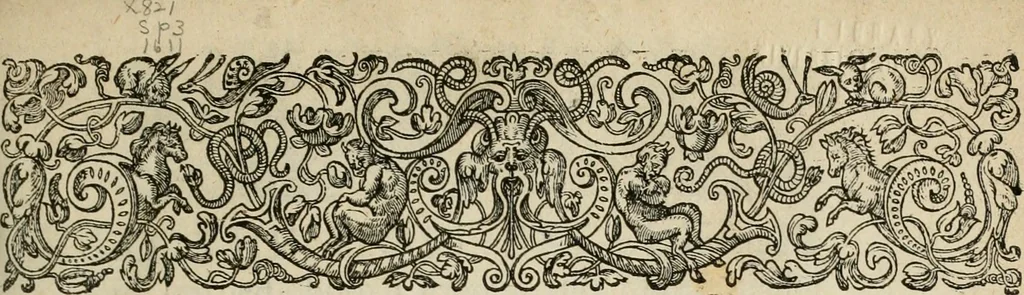 An illustration from The faerie qveen : The shepheards calendar : together with the other works of England's arch-poët, 1611, leaf 8