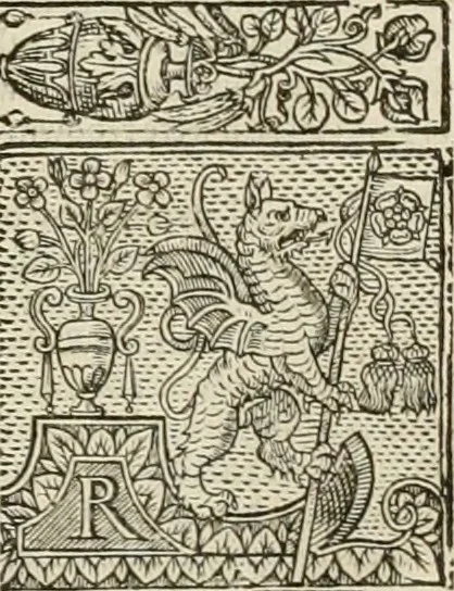 An illustration from The faerie qveen : The shepheards calendar : together with the other works of England's arch-poët, 1611, leaf 82