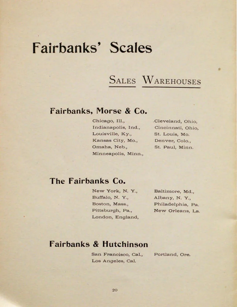 An illustration from Fairbanks' scales, the world's standard : manufactured by E. & T. Fairbanks & Co, 1893, leaf 22
