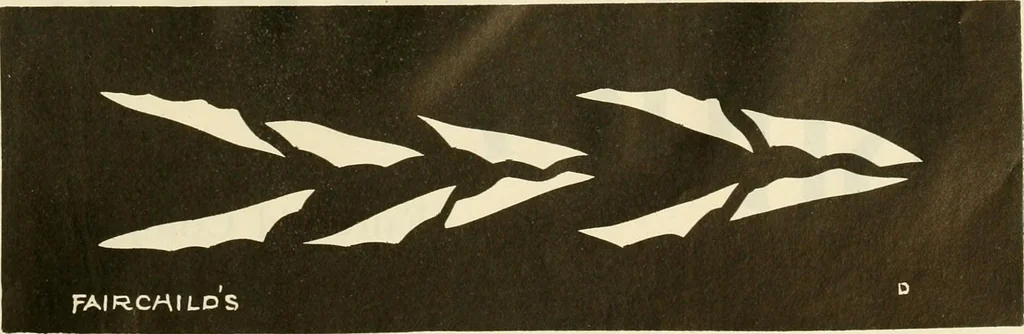 An illustration from Fairchild's rapid letterer and show-card maker, commercial alphabet construction with brush or pen, 1910, leaf 100