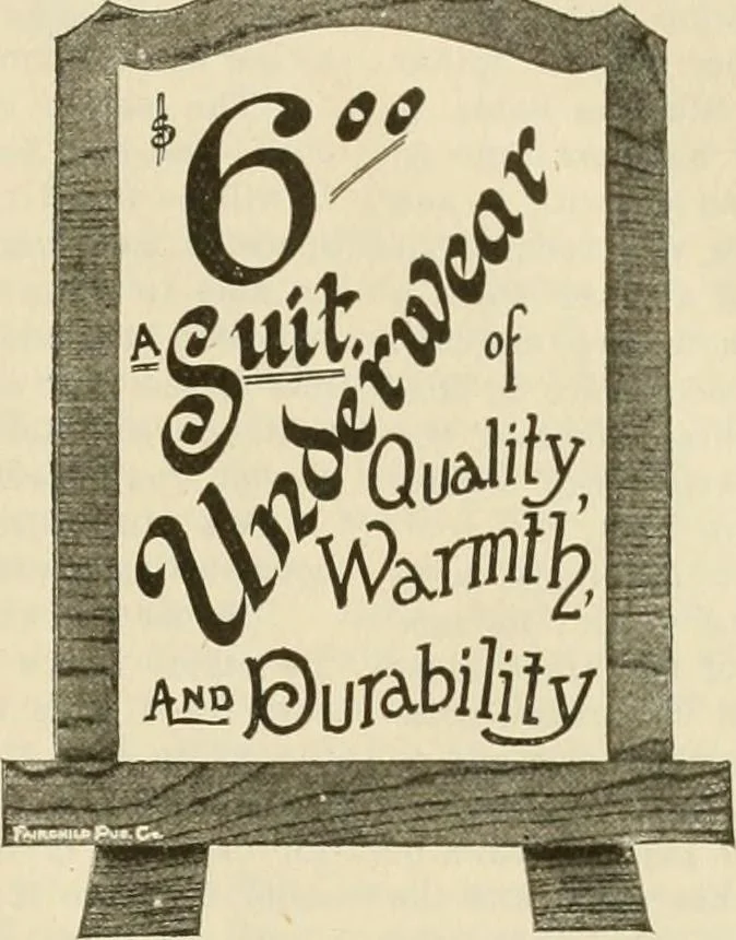 An illustration from Fairchild's rapid letterer and show-card maker, commercial alphabet construction with brush or pen, 1910, leaf 18