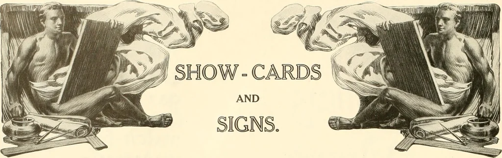 An illustration from Fairchild's rapid letterer and show-card maker, commercial alphabet construction with brush or pen, 1910, leaf 21