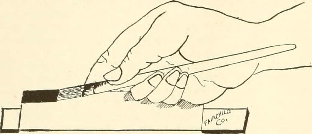 An illustration from Fairchild's rapid letterer and show-card maker, commercial alphabet construction with brush or pen, 1910, leaf 21