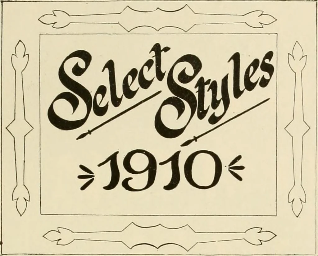 An illustration from Fairchild's rapid letterer and show-card maker, commercial alphabet construction with brush or pen, 1910, leaf 24