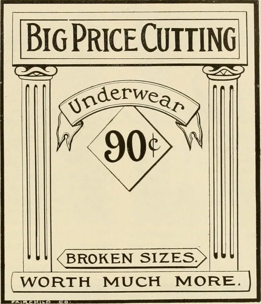An illustration from Fairchild's rapid letterer and show-card maker, commercial alphabet construction with brush or pen, 1910, leaf 28