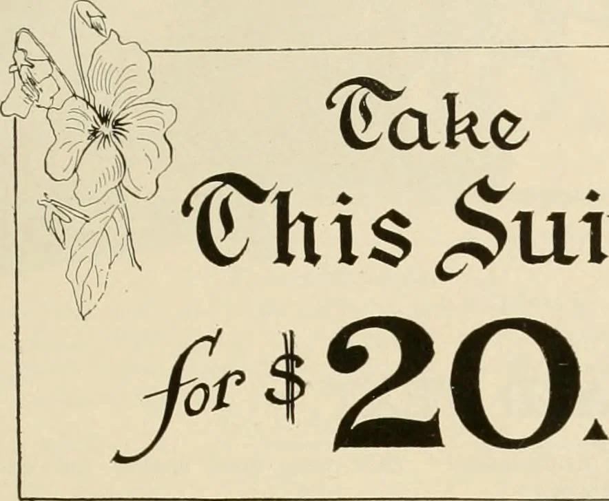 An illustration from Fairchild's rapid letterer and show-card maker, commercial alphabet construction with brush or pen, 1910, leaf 34