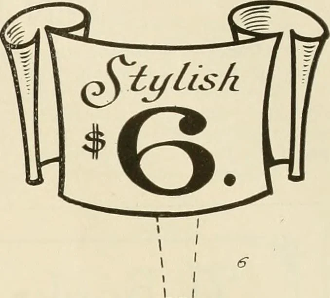 An illustration from Fairchild's rapid letterer and show-card maker, commercial alphabet construction with brush or pen, 1910, leaf 44