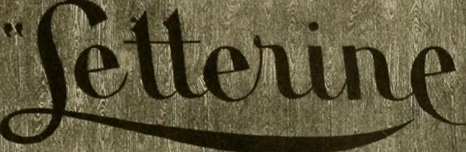 An illustration from Fairchild's rapid letterer and show-card maker, commercial alphabet construction with brush or pen, 1910, leaf 70