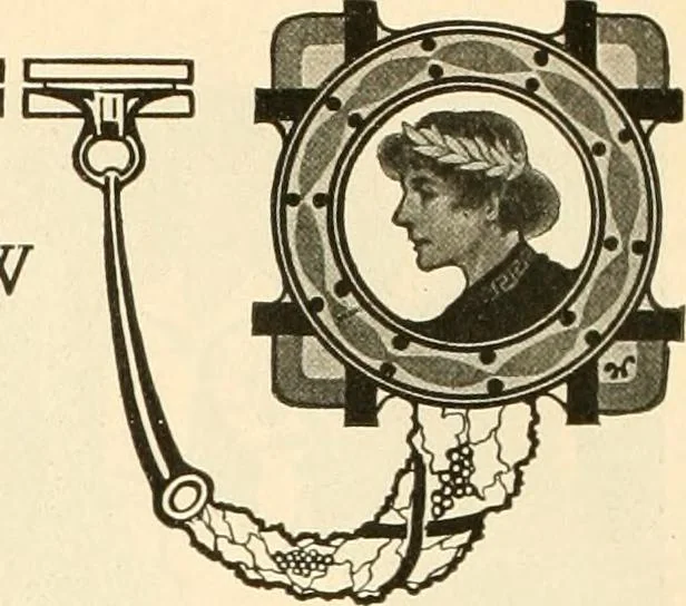 An illustration from Fairchild's rapid letterer and show-card maker, commercial alphabet construction with brush or pen, 1910, leaf 75