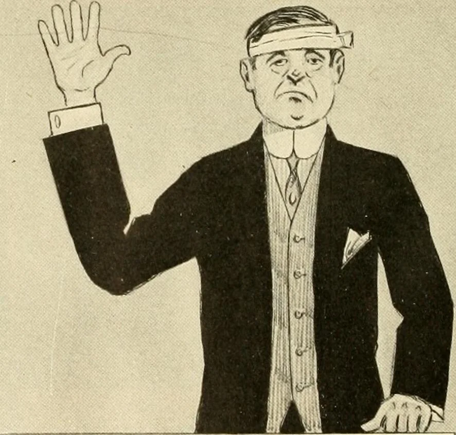 An illustration from Fairchild's rapid letterer and show-card maker, commercial alphabet construction with brush or pen, 1910, leaf 81