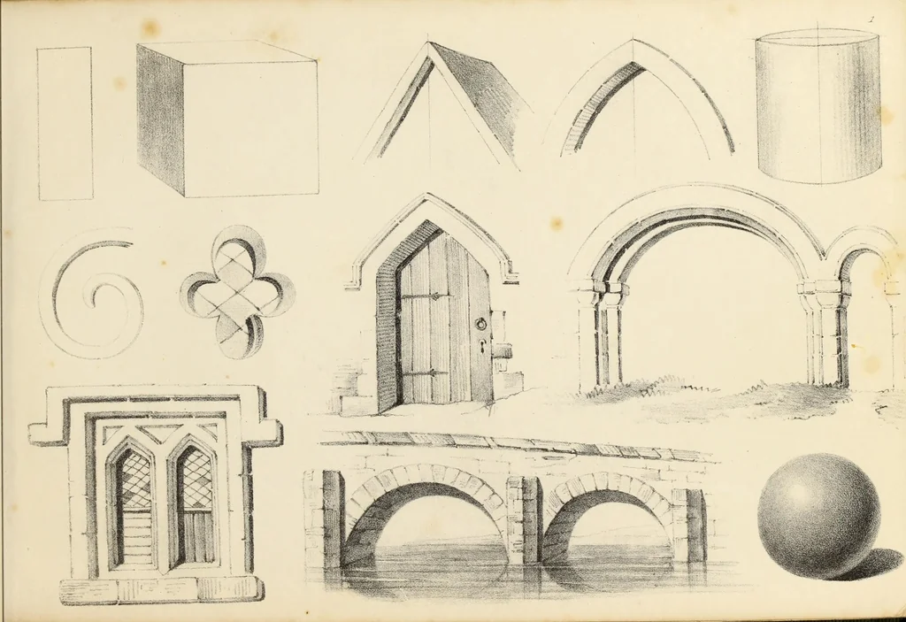 An illustration from Fairland's juvenile artist, or, Easy studies for beginners in drawing, of figures, animals, shipping, and landscape, 1838, leaf 5