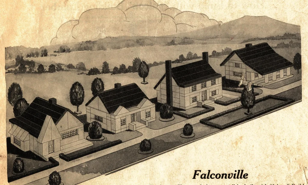 An illustration from Architects plan book "falcon" building lumber., 1927, leaf 3