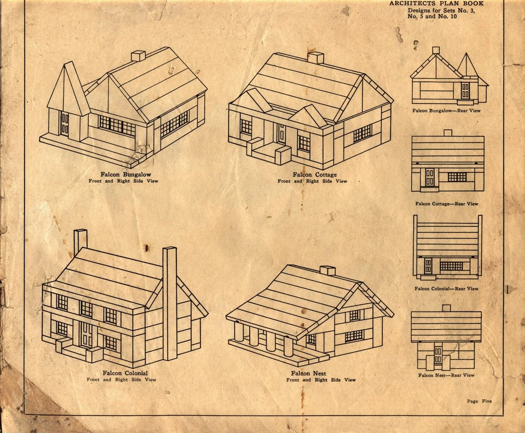 An illustration from Architects plan book "falcon" building lumber., 1927, leaf 4