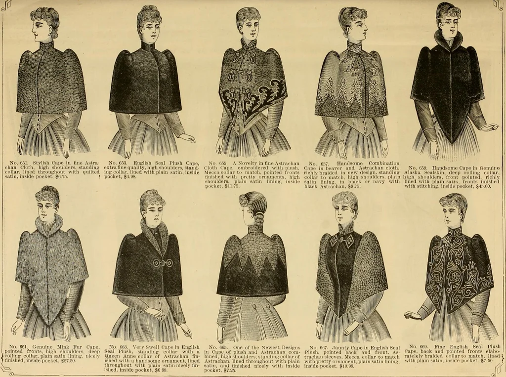 An illustration from Fall and Winter, 1890-91 Fashion Catalogue / H. O'Neill and Co., 1890, leaf 16