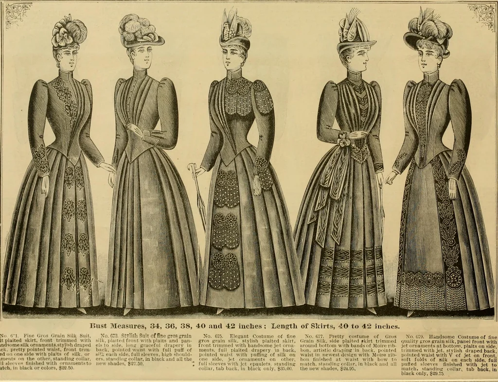 An illustration from Fall and Winter, 1890-91 Fashion Catalogue / H. O'Neill and Co., 1890, leaf 17