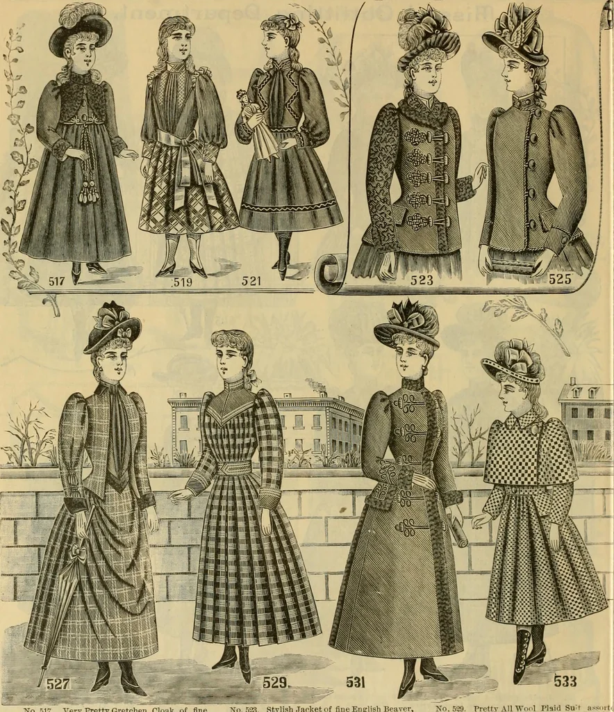 An illustration from Fall and Winter, 1890-91 Fashion Catalogue / H. O'Neill and Co., 1890, leaf 37