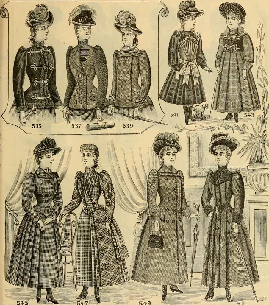 An illustration from Fall and Winter, 1890-91 Fashion Catalogue / H. O'Neill and Co., 1890, leaf 38