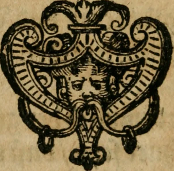 An illustration from Fama fraternitatis, oder, Entdeckung der Brüderschafft des löblichen Ordens dess Rosen Creutzes : beneben der Confession, oder, Bekantnus derselben Fraternitet, an alle Gelehrte und Häupter in Europa geschrieben : auch etlichen Responsionen von Haselmeyern und anderen gelehrten Leuten auff die Famam gestellet, 1615, leaf 17