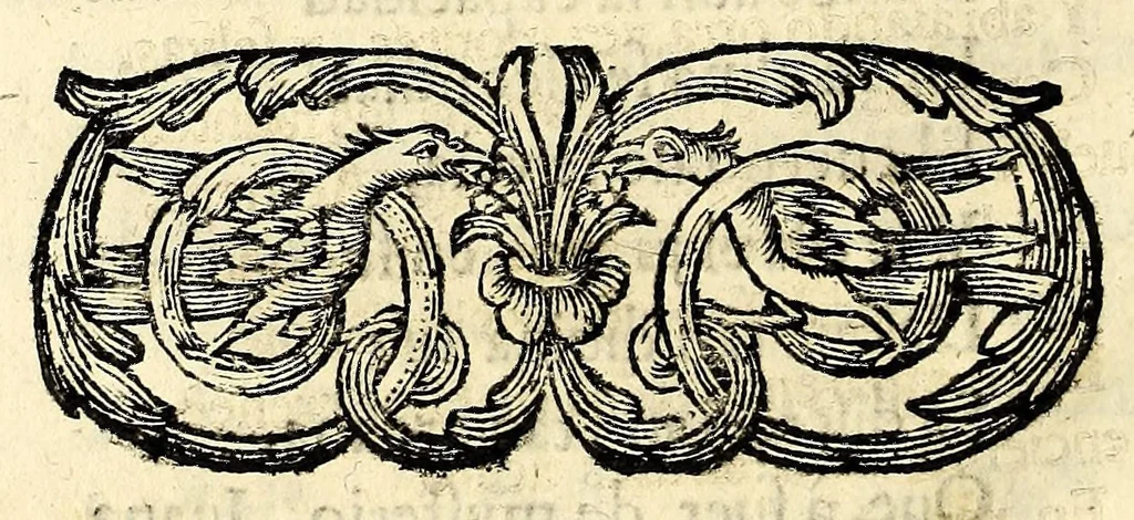 An illustration from Fama, y obras posthumas del fenix de Mexico, decima musa, poetisa americana, Sor Juana Ines de la Cruz, religiosa professa en el convento de San Geronimo de la imperial ciudad de Mexico; : consagralas a la Magestad Catholica de la reyna nuestra señora doña Mariana de Neoburg Baviera Palatina del Rhin, por mano de la Excma. señora doña Juana de Aragon y Cortès, duquesa de Monteleon, y Terra-Nova, marquesa del Valle de Goaxaca, &c., 1700, leaf 80