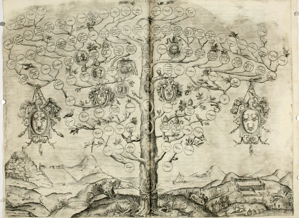 An illustration from Delle famiglie nobili fiorentine, 1615, leaf 134
