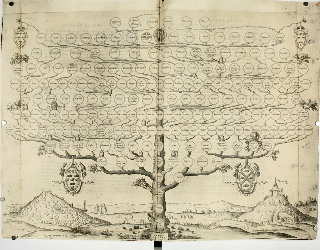 An illustration from Delle famiglie nobili fiorentine, 1615, leaf 170
