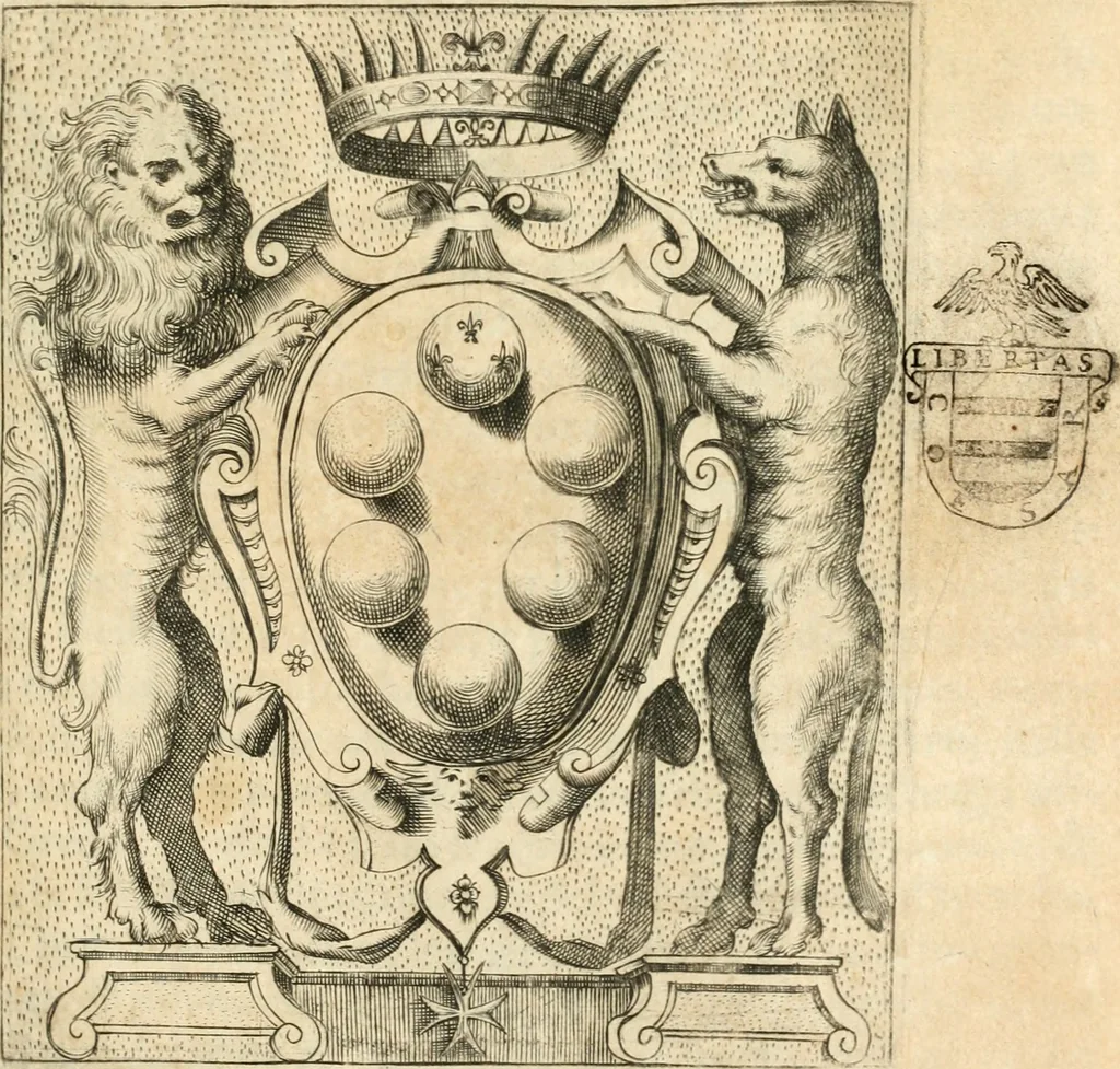 An illustration from Delle famiglie nobili fiorentine, 1615, leaf 4