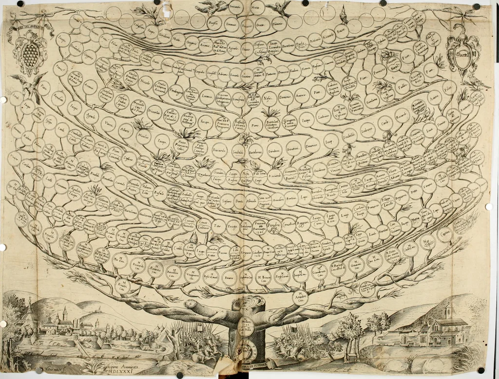 An illustration from Delle famiglie nobili fiorentine, 1615, leaf 62