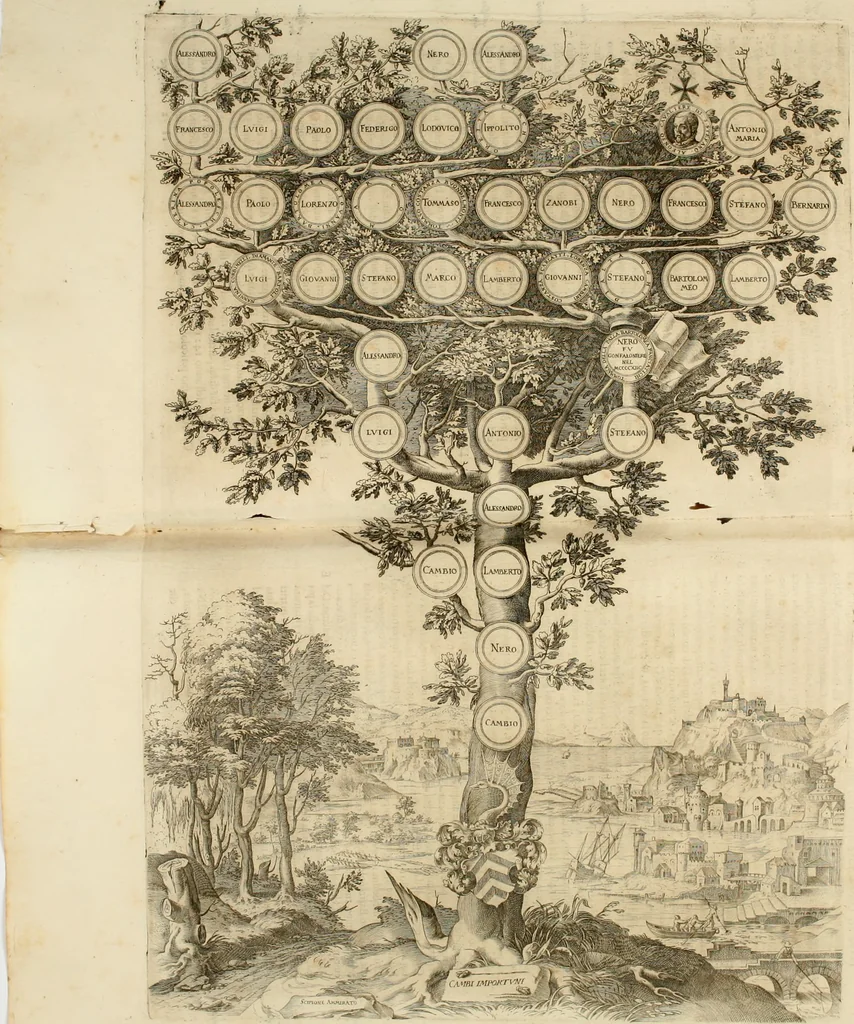 An illustration from Delle famiglie nobili fiorentine, 1615, leaf 84