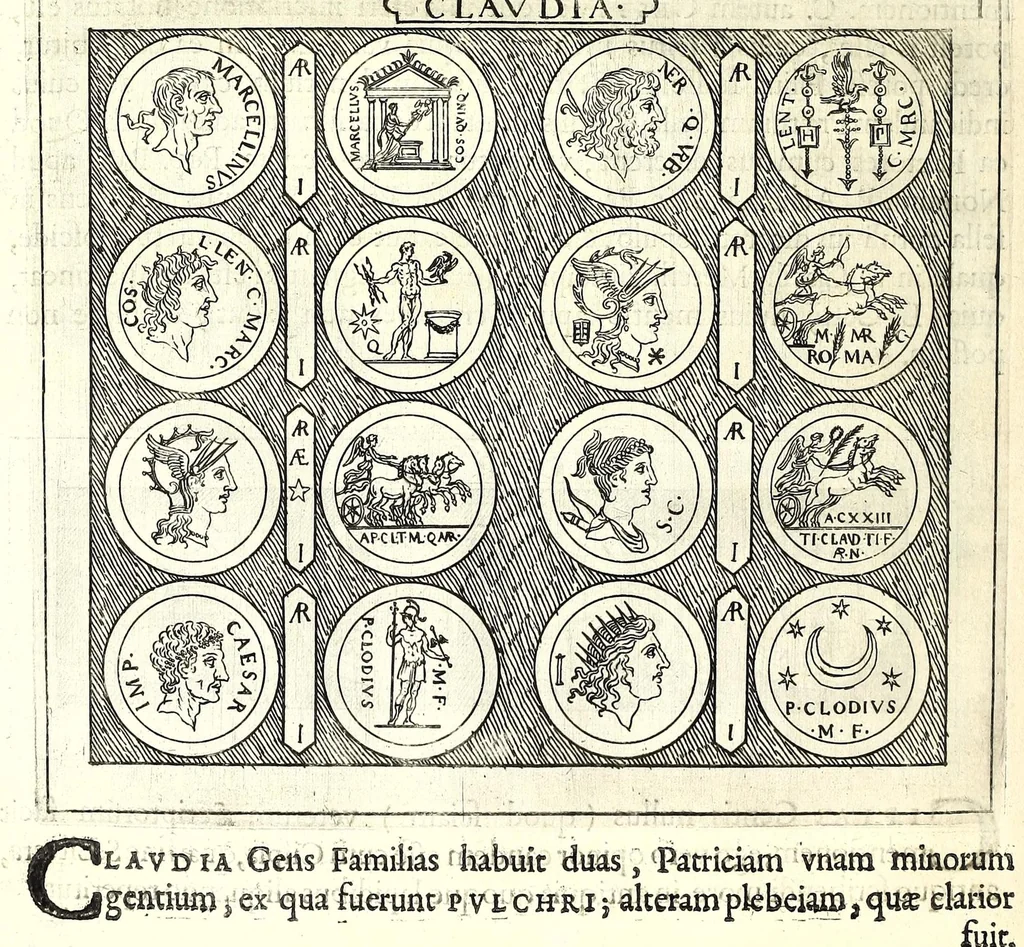 An illustration from Familiae Romanae in antiquis numismatibus : ab vrbe condita, ad tempora diui Augusti, 1663, leaf 116