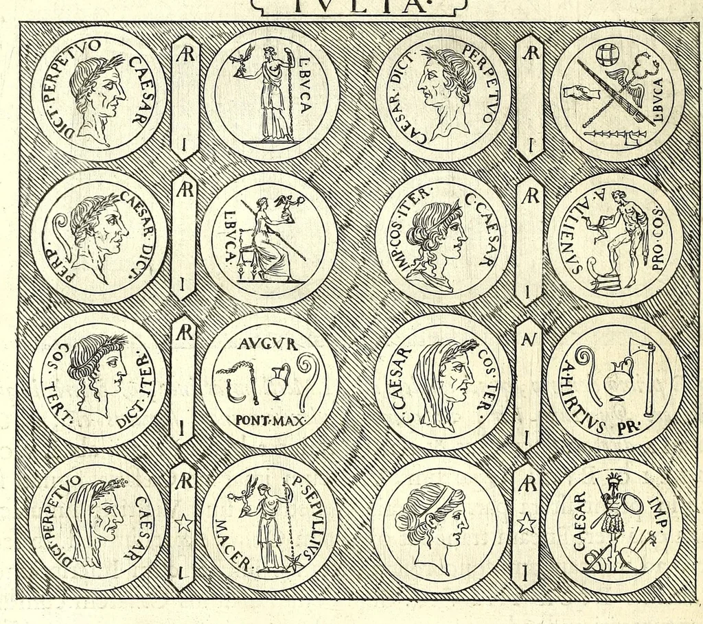 An illustration from Familiae Romanae in antiquis numismatibus : ab vrbe condita, ad tempora diui Augusti, 1663, leaf 172