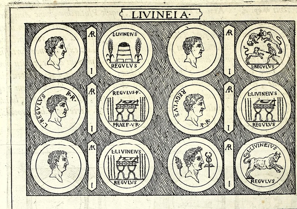 An illustration from Familiae Romanae in antiquis numismatibus : ab vrbe condita, ad tempora diui Augusti, 1663, leaf 200