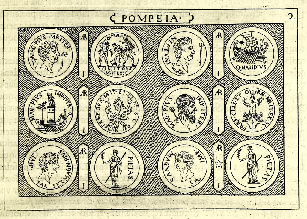 An illustration from Familiae Romanae in antiquis numismatibus : ab vrbe condita, ad tempora diui Augusti, 1663, leaf 263