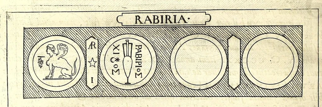 An illustration from Familiae Romanae in antiquis numismatibus : ab vrbe condita, ad tempora diui Augusti, 1663, leaf 282