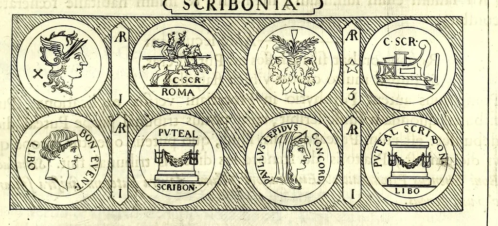 An illustration from Familiae Romanae in antiquis numismatibus : ab vrbe condita, ad tempora diui Augusti, 1663, leaf 293