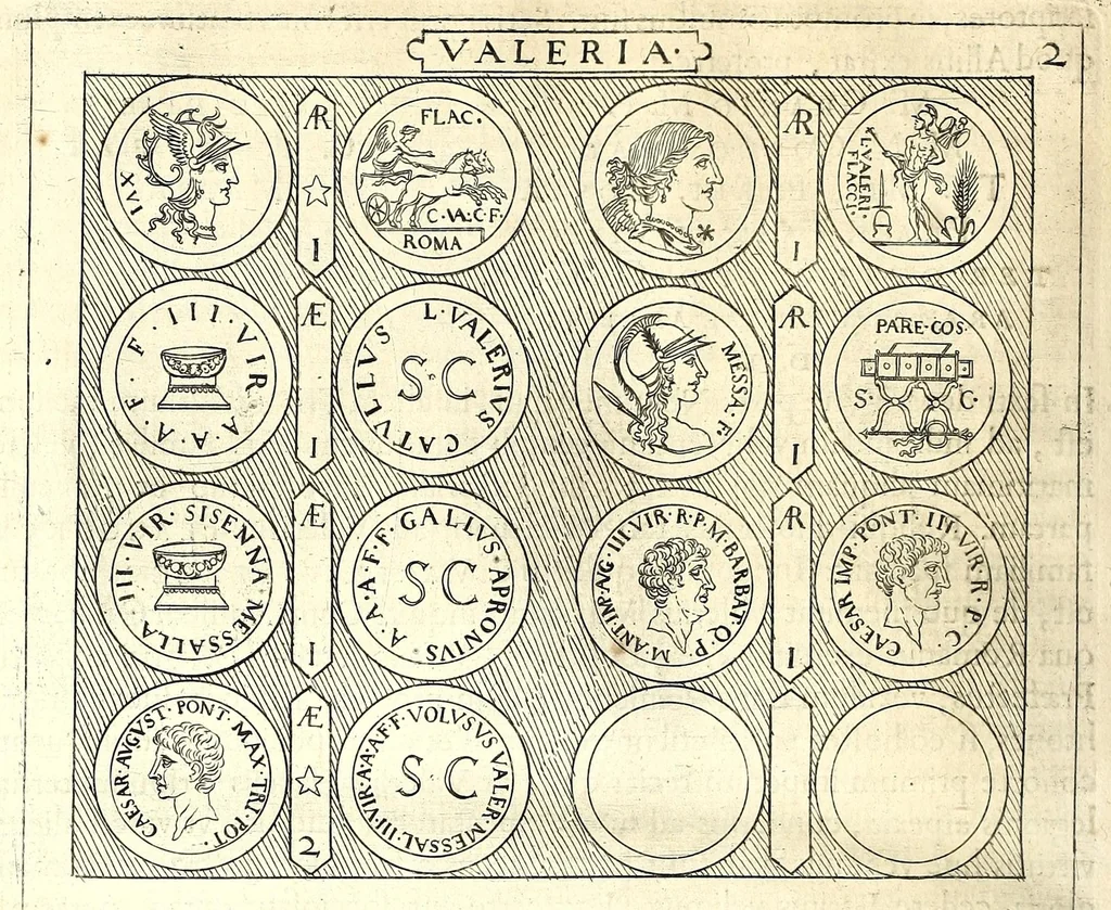 An illustration from Familiae Romanae in antiquis numismatibus : ab vrbe condita, ad tempora diui Augusti, 1663, leaf 328