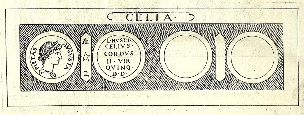 An illustration from Familiae Romanae in antiquis numismatibus : ab vrbe condita, ad tempora diui Augusti, 1663, leaf 354