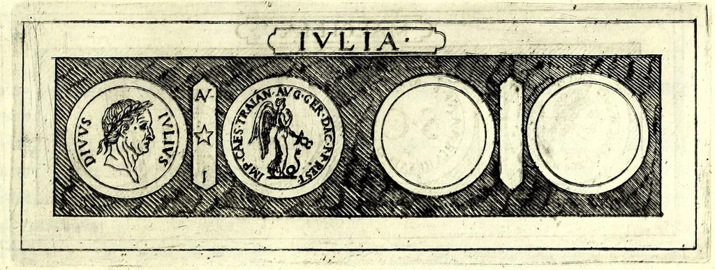 An illustration from Familiae Romanae in antiquis numismatibus : ab vrbe condita, ad tempora diui Augusti, 1663, leaf 357