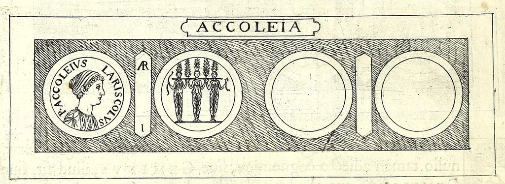 An illustration from Familiae Romanae in antiquis numismatibus : ab vrbe condita, ad tempora diui Augusti, 1663, leaf 46