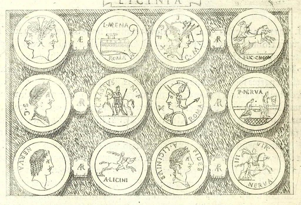 An illustration from Familiae romanae qvae reperivntvr in antiqvis nvmismatibvs ab vrbe condita ad tempora divi Avgusti : ex bibliotheca Fvlvi Vrsini : adivnctis familiis xxx ex libro Antoni Avgvstini ep. illerdensis, 1577, leaf 146